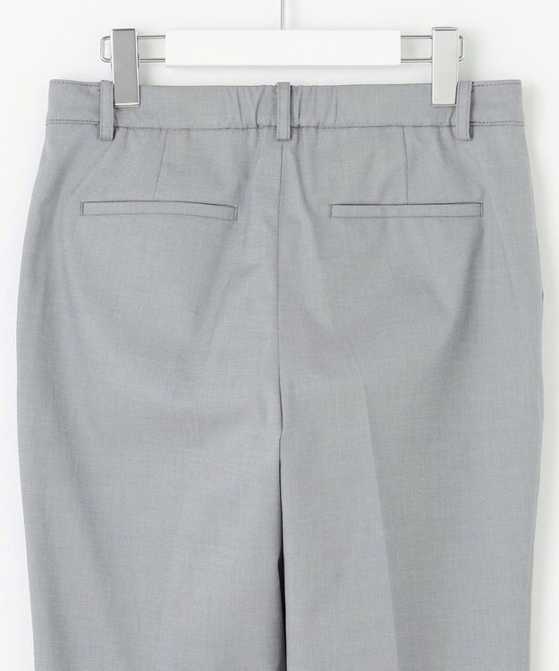 J.PRESS LADIES L 【セットアップ対応・洗える・撥水・防汚】コットンFITTYシャーク テーパード パンツ ライトグレー系