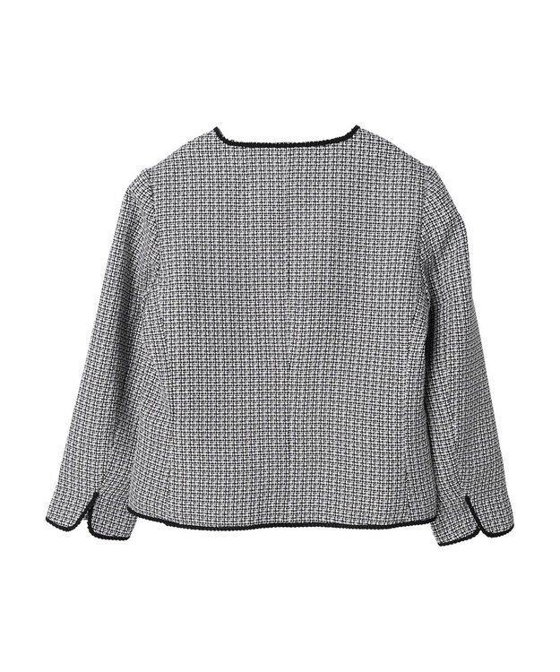 Green Parks ｅｆ－ｄｅ　ツィード風ノーカラージャケット Black