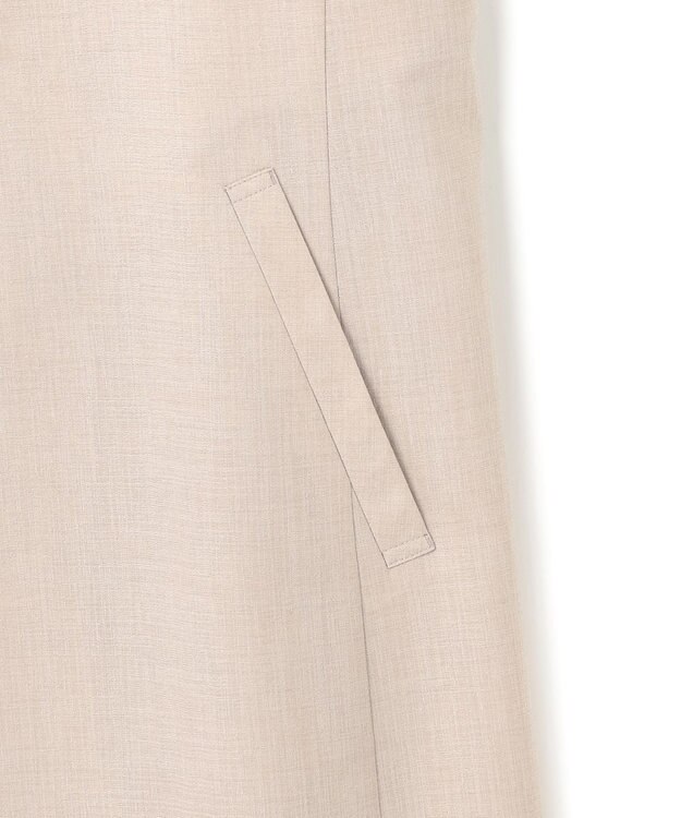 23区 【洗える】トリアセスラブストレッチ ジレ ベージュ系