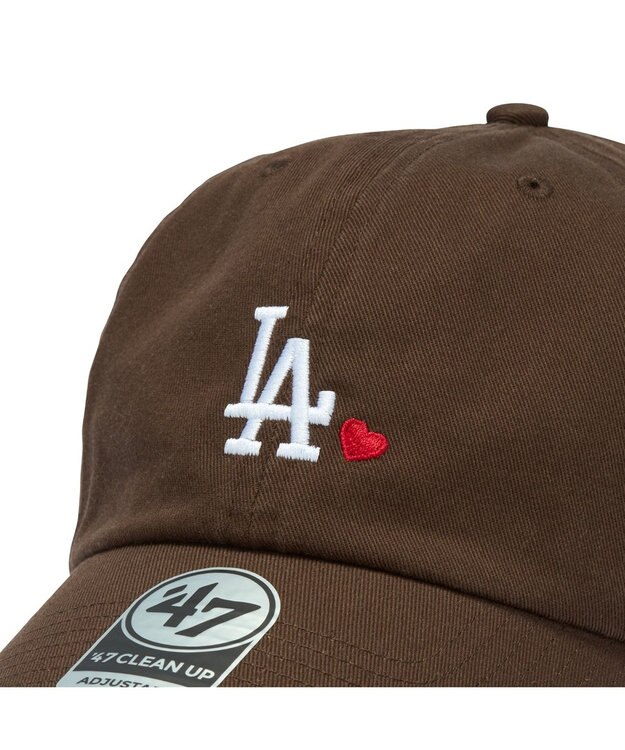 WEGO 【ユニセックス着用ITEM】＇47　CLEAN　UP　MLB　MINI　HEART ブラウン