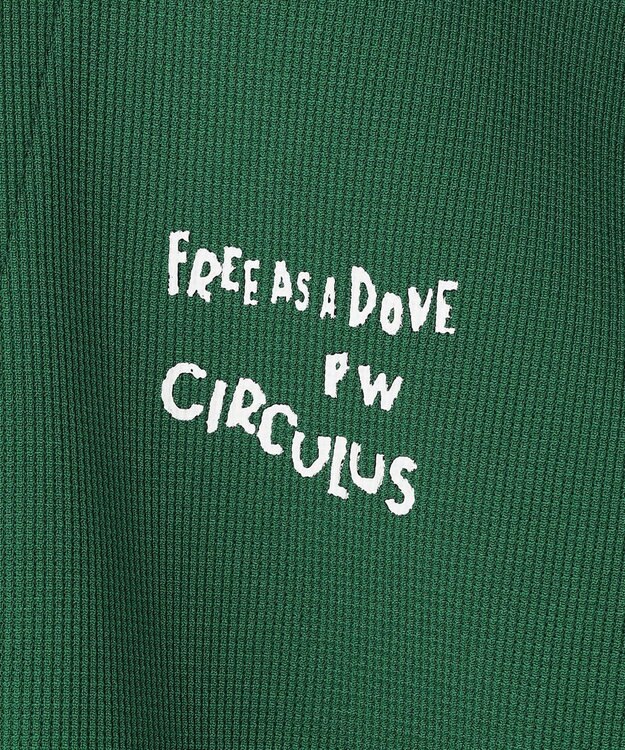 PW CIRCULUS 【WOMEN】ミニワッフル鹿の子ポロ ゴルフウェア レディース グリーン系