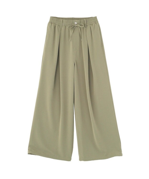 Green Parks サテンコクーンパンツ Khaki