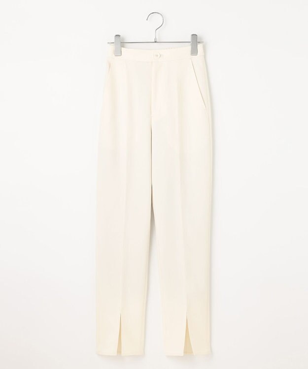 #Newans 【ANSWER for 神戸エレガンス】ウエスト調整可能　センタースリットパンツ エクリュ系