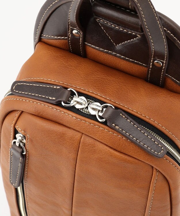 UNBILLION Otias アンティーク仕上げタイプ合皮ボディバッグS キャメル