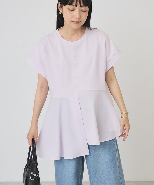AMERICAN HOLIC アシンメトリーペプラム ドッキングプルオーバー Pink