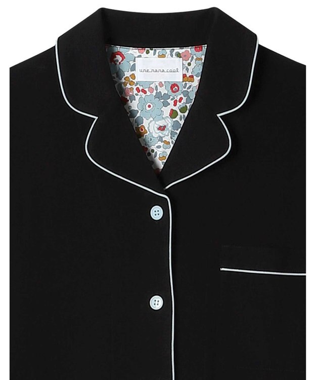 une nana cool 【綿100％】フライスパジャマ　ＭＡＤＥ　ＷＩＴＨ　ＬＩＢＥＲＴＹ　ＦＡＢＲＩＣ BL