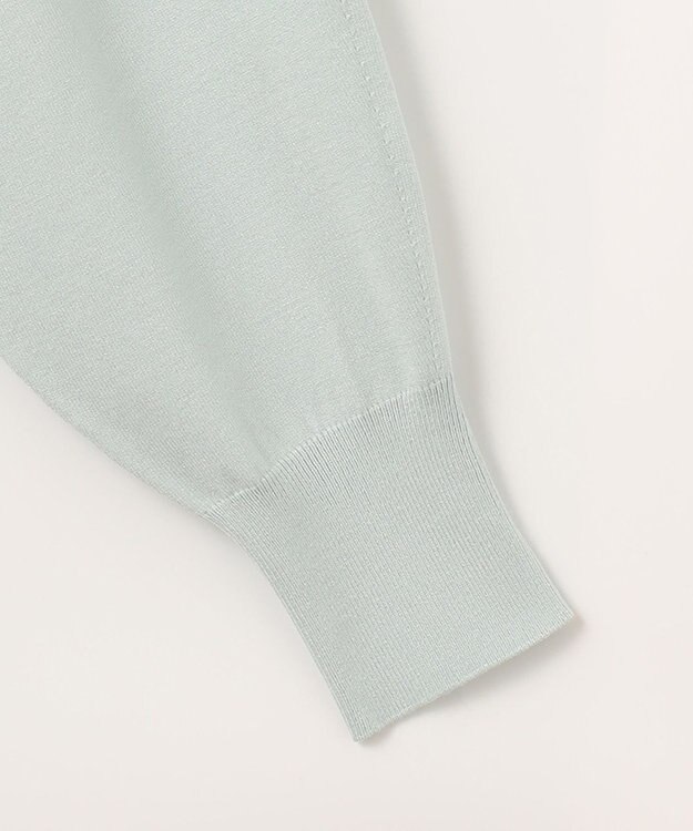 組曲 【洗える】Elenaパフスリーブ ニット グリーン系