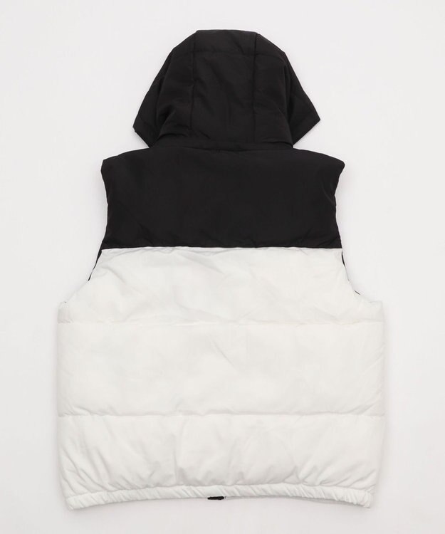 WEGO 【25年秋冬新作/ユニセックス着用ITEM/MLサイズ展開】2WAYパファーベスト ブラック