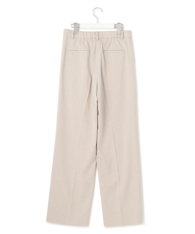 23区 【セットアップ対応/洗える】アイアスマットストレッチ セミワイド パンツ ベージュ系