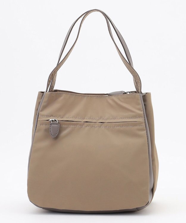 Y'SACCS スクエアすっきりトート Sサイズ ベージュ