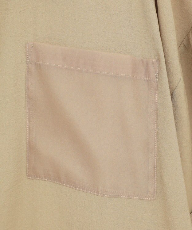 Green Parks 裾レイヤードショートスリーブシャツ Beige