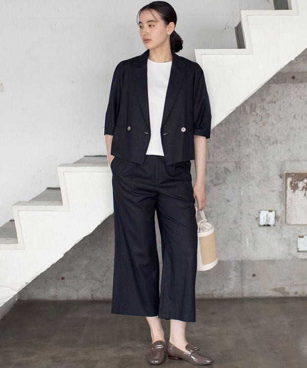 組曲 コットンポンチケープライク ブラウス アイボリー系