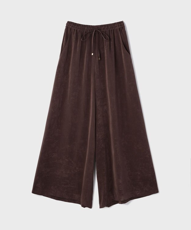 GRACE CONTINENTAL フィブリルイージーパンツ ダークブラウン
