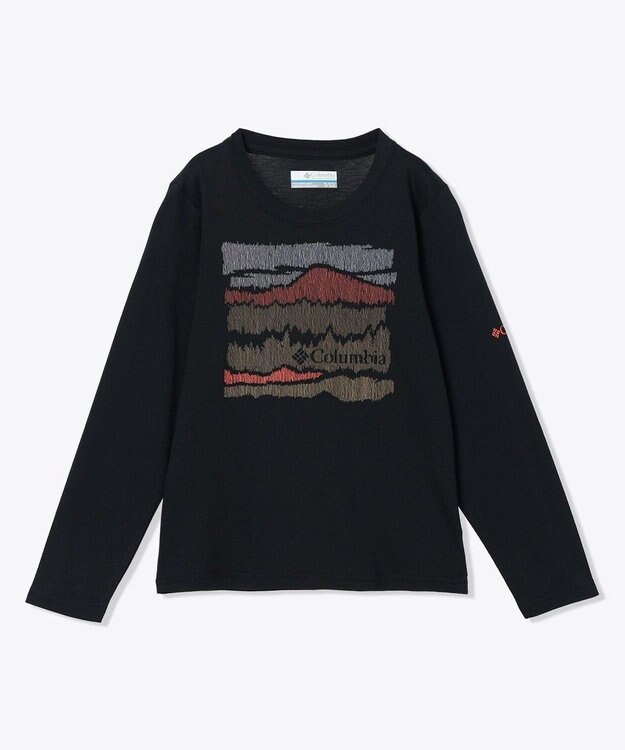 Columbia Columbia/ 【KIDS】ドブソンパスロングスリーブグラフィックTシャツ /コロンビア Black、 Hillscape