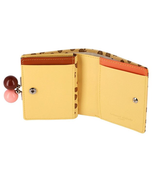 tsumori chisato CARRY ポルカドット 2つ折り財布 がま口 ミニ財布 イエロー