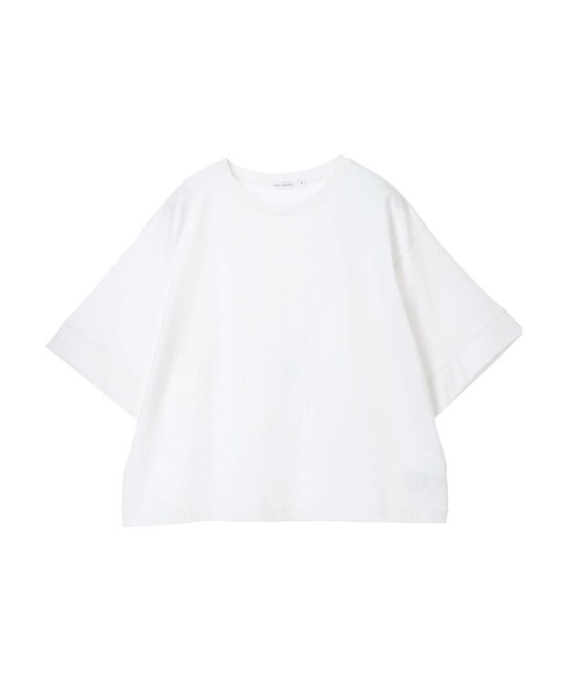 AMERICAN HOLIC 接触冷感ＳＺ５分袖カットプルオーバー Off White