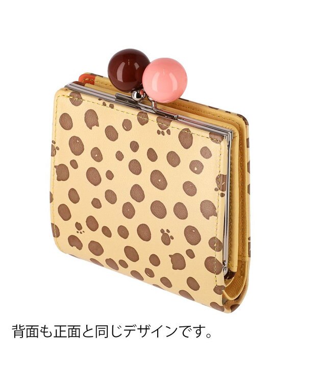 tsumori chisato CARRY ポルカドット 2つ折り財布 がま口 ミニ財布 イエロー