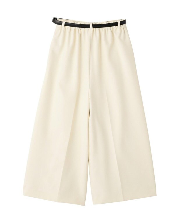 YECCA VECCA ベルトSETクロップド丈パンツ Ivory