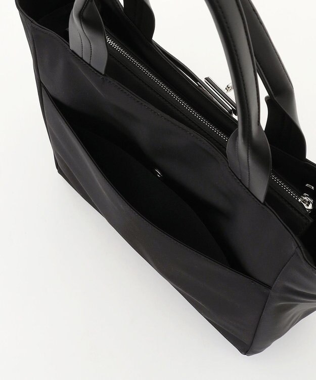 ICB 【A4サイズ収納可】ベルトバックルトート ブラック