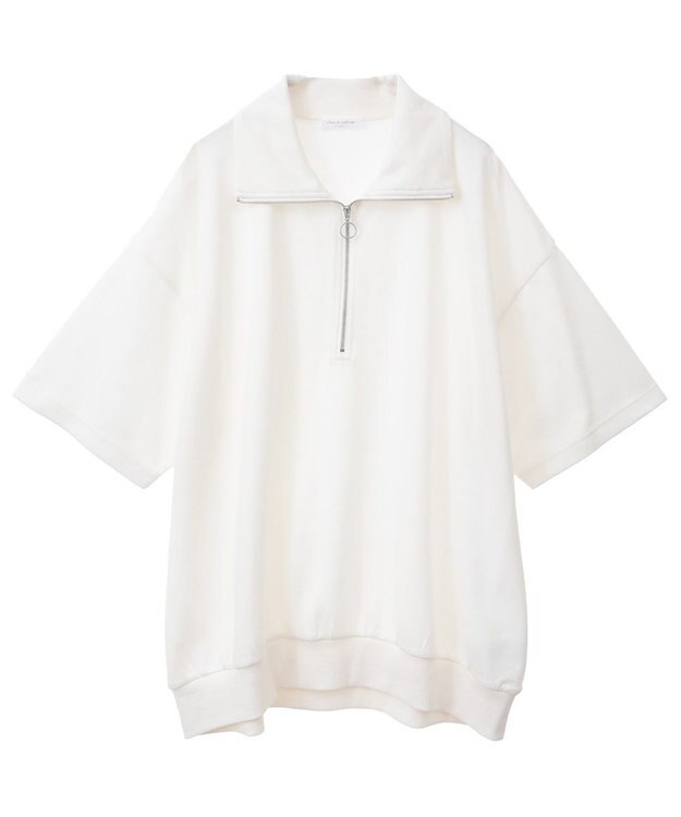 Green Parks ハーフＺＩＰチュニック Ecru