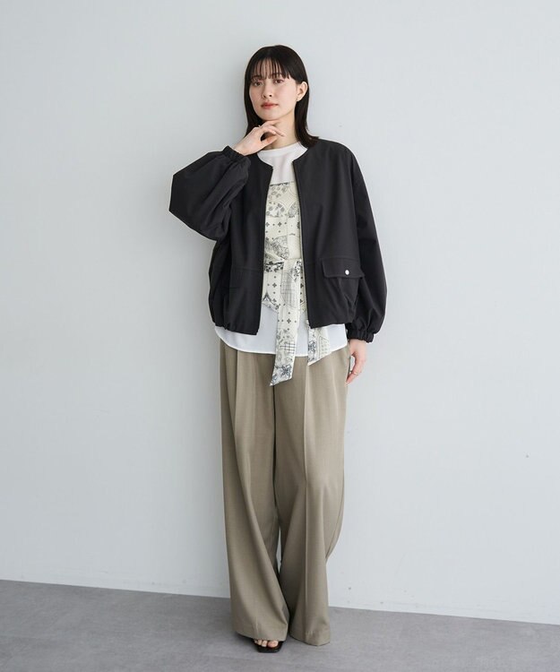 YECCA VECCA [撥水]バルーンブルゾン Beige