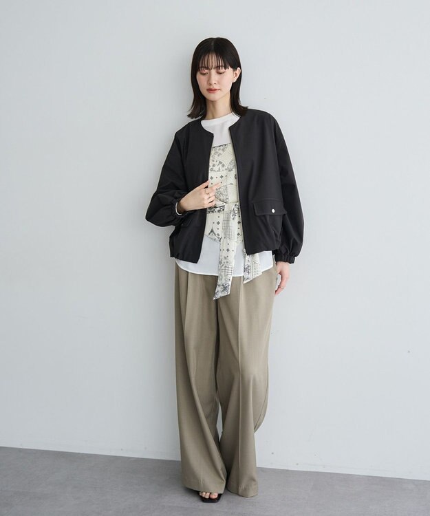 YECCA VECCA [撥水]バルーンブルゾン Beige