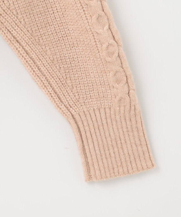 Feroux 【セットアイテム】ケーブルニット セットアップ ベージュ系