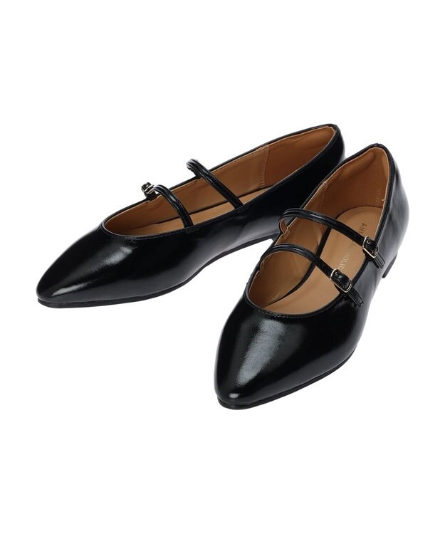 AMERICAN HOLIC メリージェーンフラットシューズ Black