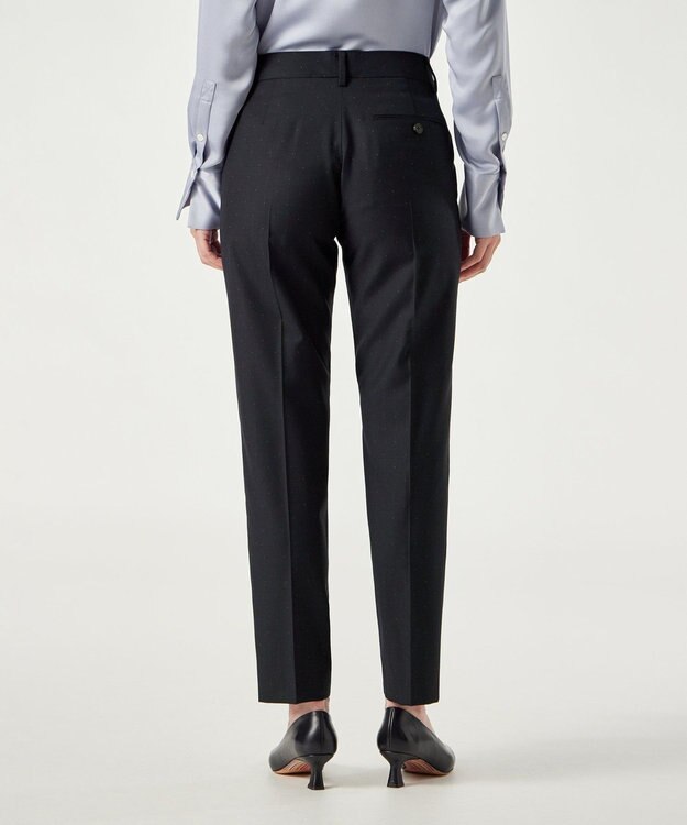 Paul Smith ドビーピンドット テーパードパンツ ネイビー