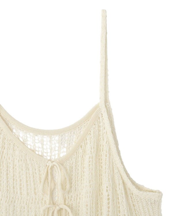 CRAFT STANDARD BOUTIQUE ノットヤーン透かしビスチェ Off White
