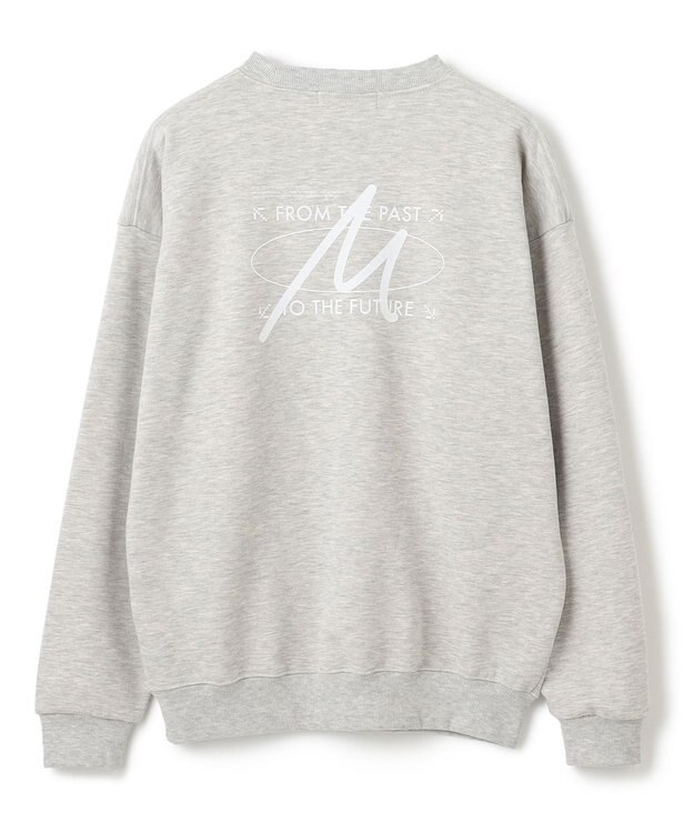 UNFILO MENS 【男女兼用】グラフィックプリント スウェットTEE [24年秋冬商品] グレー(バックプリント)