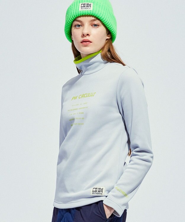 PW CIRCULUS 【あったか裏地/防寒】【WOMEN】モックネックカットソー ホワイト系