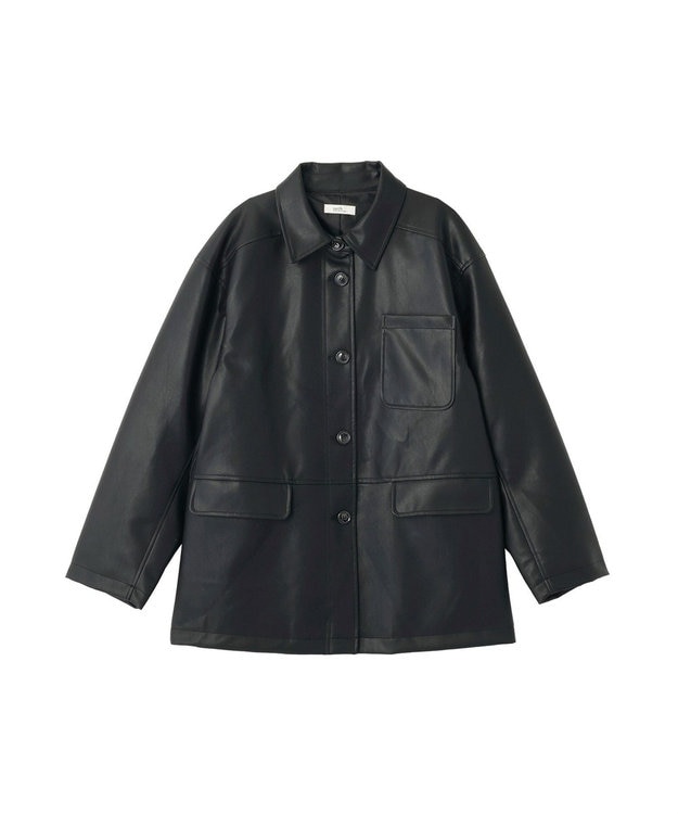 earth music&ecology ＣＰＯシャツジャケット Black