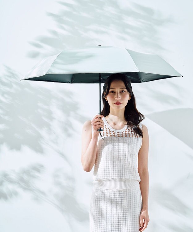 MOONBAT 【遮光100％/超軽量/耐久性】マジで軽い傘 晴雨兼用 折りたたみ日傘 マジカルテックプロテクション Tough W rib 55cm ホワイト