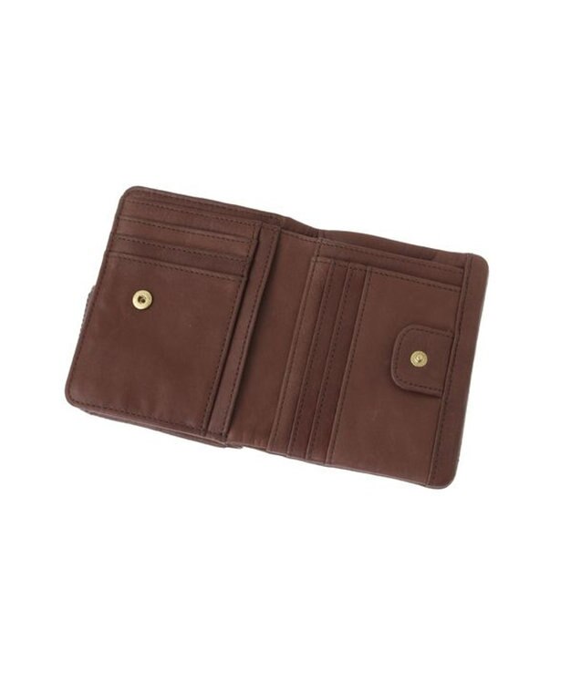 genten gソフト2 二つ折り財布 ノウチャ