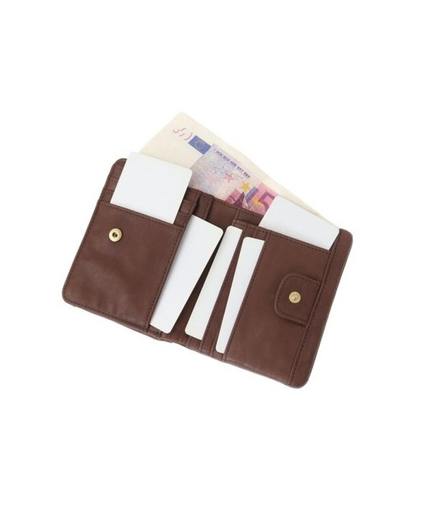 genten gソフト2 二つ折り財布 ノウチャ