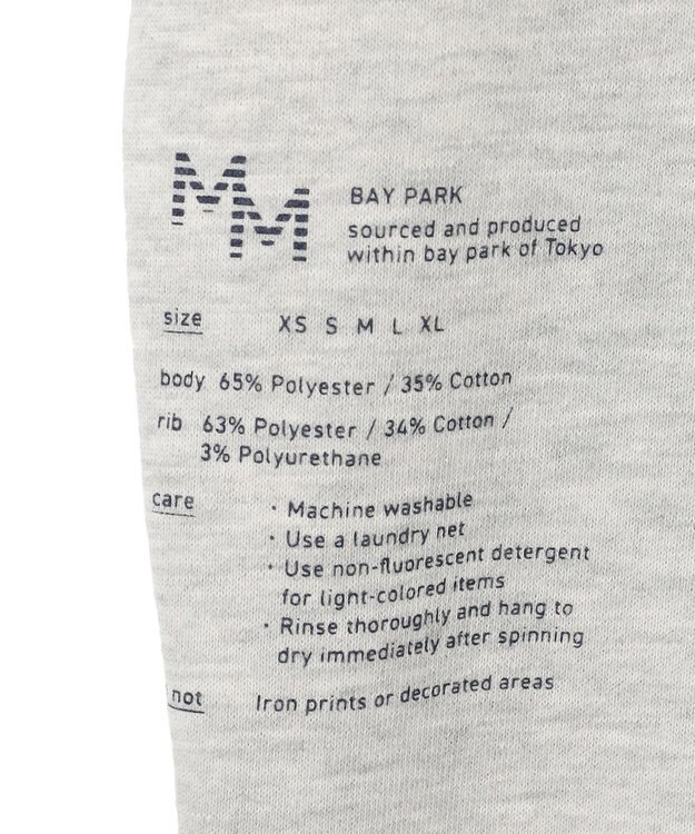 UNFILO MENS 【男女兼用】グラフィックプリント スウェットTEE [24年秋冬商品] グレー(サイドプリント)