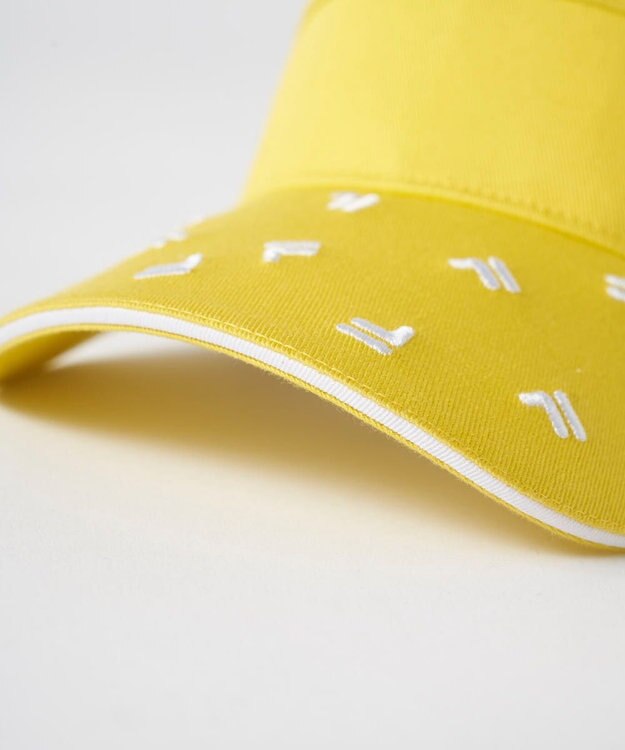 FILA GOLF／marie claire 【FILA GOLF】 総柄サンバイザー イエロー