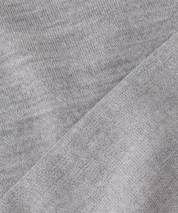 23区 S 【洗える】サステナブルウール Vネック バイカラー カーディガン ライトグレー×ネイビー