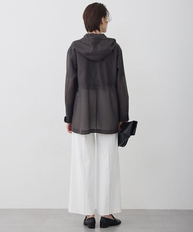 ICB L テントライン フーデットコート チャコール［シアー］