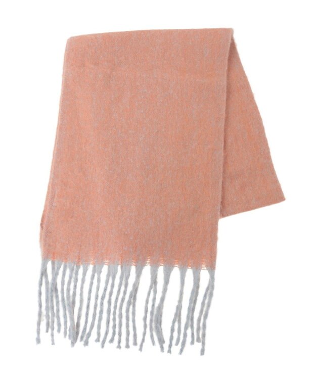 Green Parks ・ｆｕｒｒｙ　ｒａｔｅ　ヘアリーシャドーカラーマフラー Orange