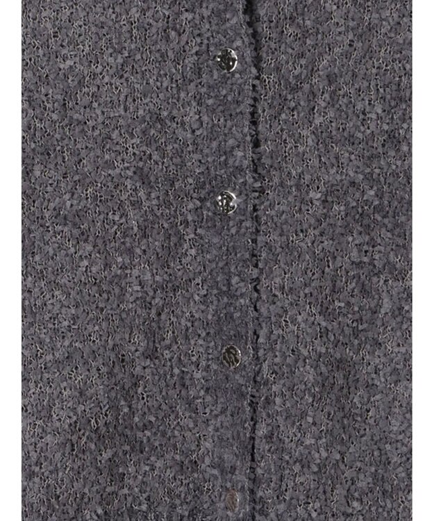 Te chichi テープヤーン前後2WAY5分袖カーディガン グレー