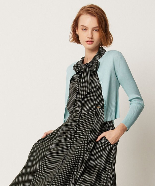 TOCCA AJISAI CREWNECK カーディガン ペールグリーン系