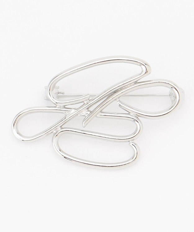 J.PRESS LADIES JPデフォルメ ブローチ シルバー系