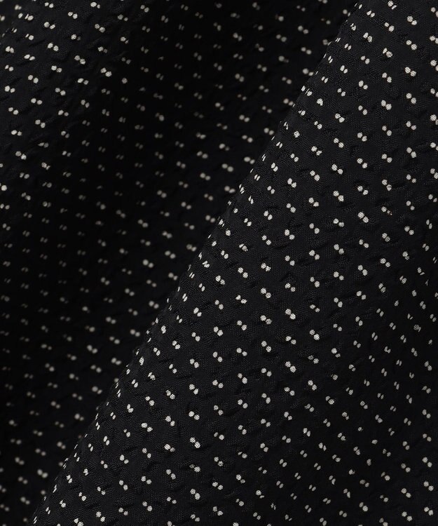 組曲 【WEB限定・2WAY】サッカードビードットプリント ワンピース ブラック系5