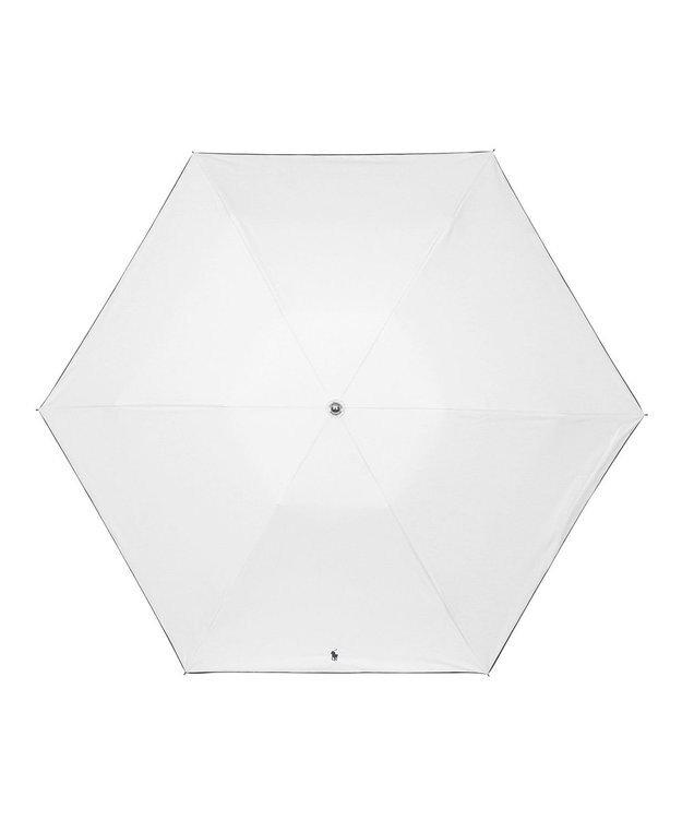 MOONBAT POLO RALPH LAUREN 晴雨兼用日傘 折りたたみ傘 ワンポイントPP／一級遮光 遮熱 UV オフホワイト