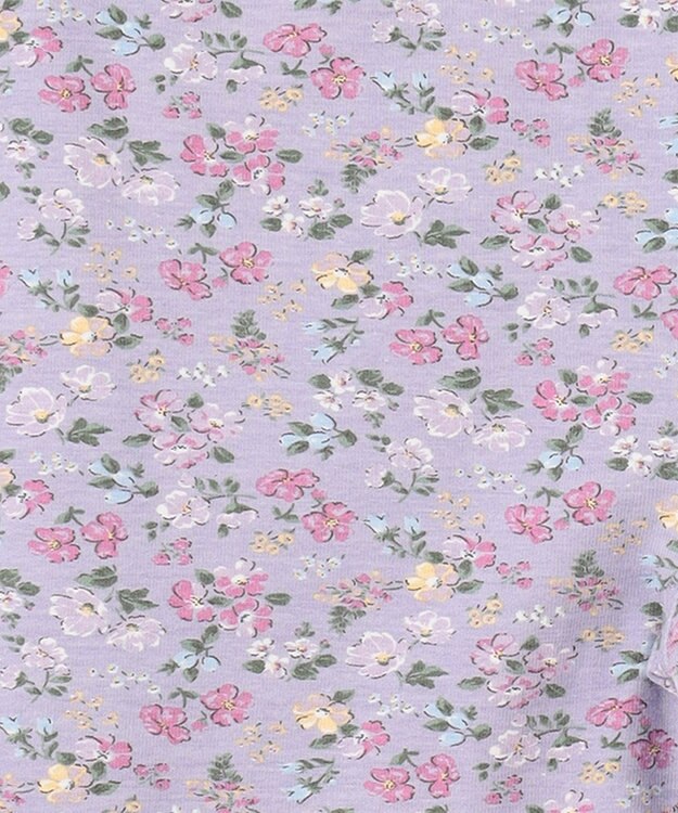 ANY KIDS フルレングス レギンス ラベンダー×花柄