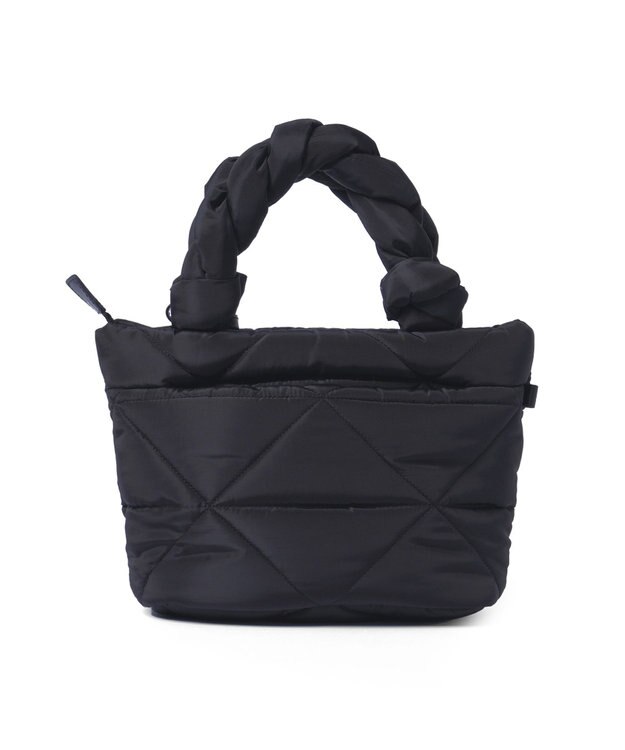 PELLE BORSA キルティング ミドルトートバッグ Puffy パフィ 5822 ブラック