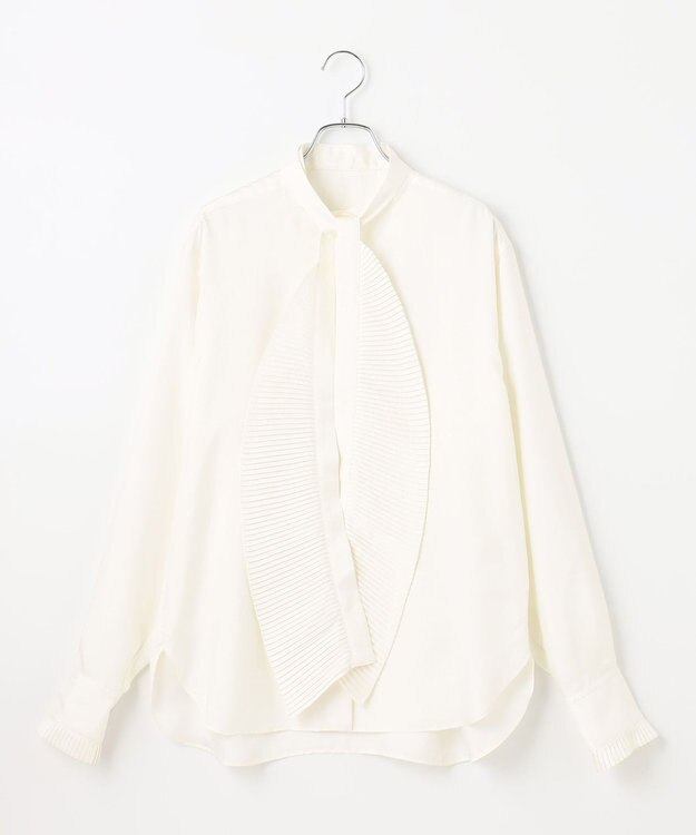 #Newans 【ANSWER for ファッショニスタ】プリーツボウタイ付シャツ ホワイト系