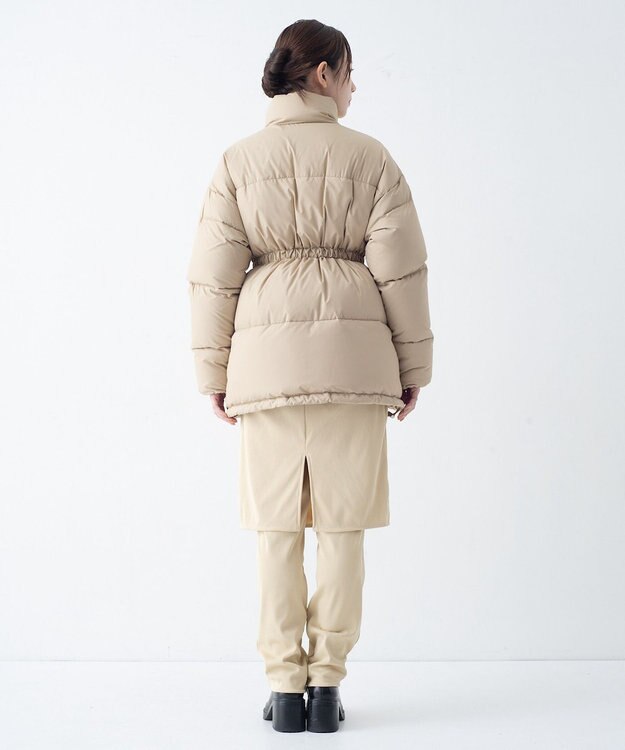 KWD 【日本製/高品質ダウン】MIDDLE DOWN JACKET ミドルダウンジャケット ベージュ